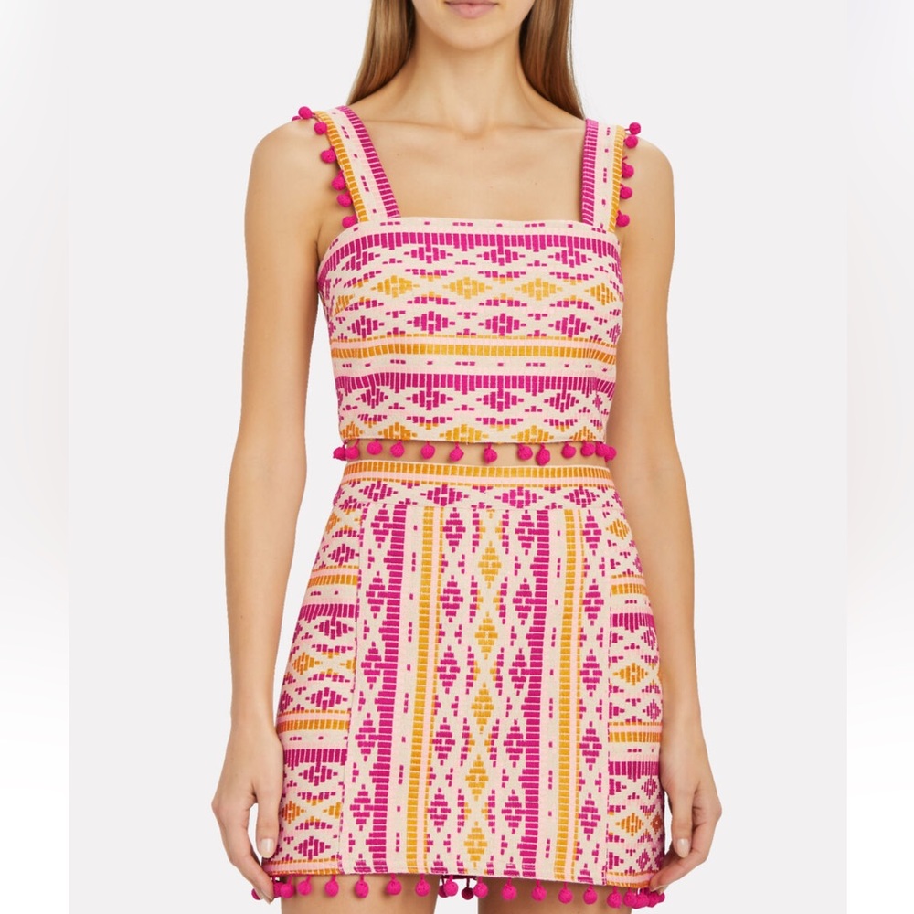 SAYLOR Dahlia Pom Pom Embroidered Set
